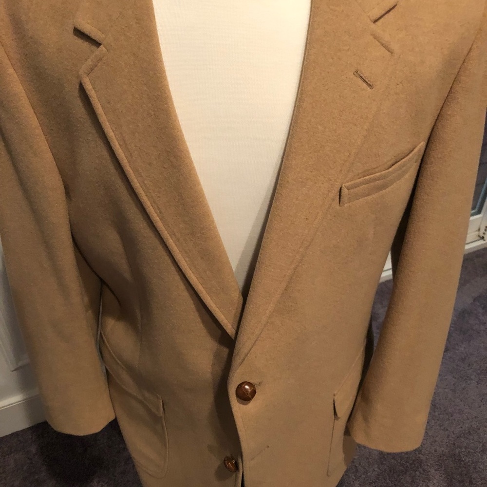 Camel hair sports coat